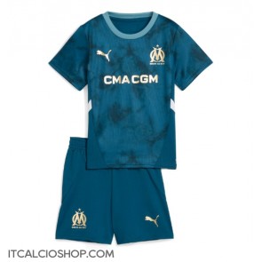 Olympique de Marseille Seconda Maglia Bambino 2024-25 Manica Corta (+ Pantaloni corti)